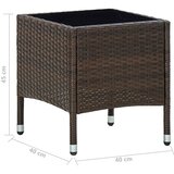  Vrtni stol smeđi 40 x 40 x 45 cm od poliratana | Eponuda.ba