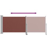  Uvlačiva bočna tenda za terasu 100 x 300 cm smeđa | shoptok.hr