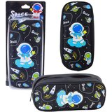  School Pencil Case Space Cosmonaut Two Pockets Black | Shoptok.si