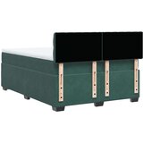  Krevet s oprugama i madracem tamnozeleni 140x200 cm baršunasti | shoptok.hr