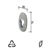 Dabel rozeta za vrata goč-r ral9016be 76x30 mm dbp1 | ePonuda.com