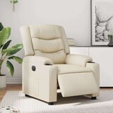 vidaXL Električni naslanjač krem umetno usnje, (20928366) | Shoptok.si