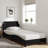 Krevet s madracem Dover crni 90x190 cm od tkanine | Eponuda.ba
