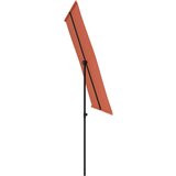  Vrtni suncobran s aluminijskom šipkom 2 x 1 5 m boja cigle | shoptok.hr