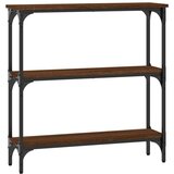  Konzolni stol smeđa boja hrasta 75x22 5x75 cm konstruirano drvo | shoptok.hr
