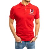 DStreet Koszulka polo z haftem czerwona | Shoptok.si