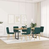 Blagovaonske stolice od tkanine 6 kom tamnozelene | shoptok.hr