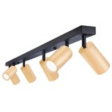  Brilagi - Reflektorsko svetlo SELE 6xGU10/30W/230V crna/dekor hrasta | Eponuda.com