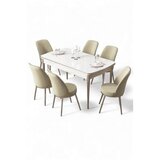 Hanah home Trpezarijski set, 7 dijelova, svijetlozelena | Eponuda.ba