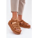 Boto Women Sandals On Platform Eco Suede Camel Filisenia | Shoptok.si
