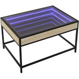  Stolić s beskonačnim LED svjetlima boja hrasta 70 x 50 x 41 cm | shoptok.hr