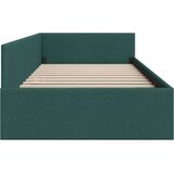 vidaXL Kotna postelja z vzglavjem Temno zelena 90 x 200 cm | Shoptok.si