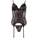Cottelli - Top s podvezicama (crna) - XL | shoptok.hr