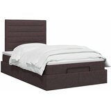  Podesivi krevet s madracem Tamno smeđa 120 x 190 cm Tkanina | shoptok.hr