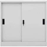 vidaXL uredski ormarić s kliznim vratima svjetlosivi 90x40x90 cm čelik | shoptok.hr