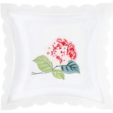 AVIZAR Komplet 2 prevlek za blazino z vezeninami cvetov hortenzije 40x40 cm, Roza, (21747218) | Shoptok.si