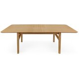 Woodman Raztegljiva jedilna miza z dodatno ploščo v hrastovem dekorju 90x180 cm Curved – | Shoptok.si