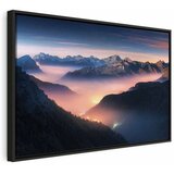  Slika - Mountain Breath (1 Part) Wide - First Variant 60x40 U crnom drvenom okviru | shoptok.hr