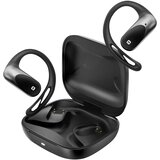 Oem Swissten, Športne Bluetooth slušalke z odprtimi ušesnimi čepki in zračno prevodnostjo, certificirane IP54, Črna, (5000217025) | Shoptok.si