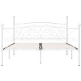  Za krevet s podnicama bijeli metalni 180 x 200 cm | shoptok.hr
