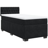 Maison Chic Box spring postelja - Vzmetna postelja z vzmetnico črn 90x190 cm žamet SL11947, (21882998) Cene