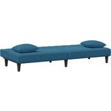  2-dijelni set sofa s jastucima plavi baršunasti | shoptok.hr