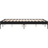 vidaXL Okvir za krevet crni 140x190 cm konstruirano drvo i metal | shoptok.hr