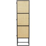 White Label Črna omara iz ratana 40x145 cm Guuji - White Label | Shoptok.si