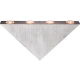 Globo Zidna LED svjetiljka (5 W, Četkani aluminij, Prozirno, Topla bijela) | shoptok.hr
