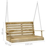  Klupa za ljuljanje 110 cm od impregnirane borovine | shoptok.hr