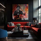 Scarface slikarstvo na platnu Pozdravi mojega malega prijatelja 50x50 cm | Shoptok.si