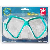  Maska za ronjenje Helios – Kaljeno staklo, PVC, za odrasle Crvena | shoptok.hr