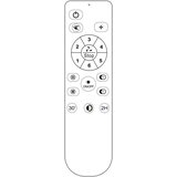 SULION Bela LED stropna svetilka z daljinskim upravljalnikom/z ventilatorjem Alan Move – | Shoptok.si