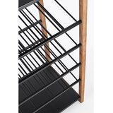 YES EVERYDAY Crna/u prirodnoj boji metalna vitrina za vino broj boca 20 kom, 50x122x35 cm Isaac – | shoptok.hr