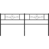  Metalno uzglavlje crno 180 cm | shoptok.hr