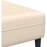  Tkaninska sofa s jastukom Krema 208 cm Baršunasta tkanina | shoptok.hr