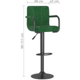  Barski stolček temno zelen žamet, (20968168) | Shoptok.si