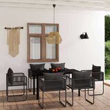  7-dijelni vrtni blagovaonski set crni | shoptok.hr