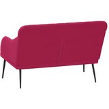  Klupa crvena boja vina 110 x 76 x 80 cm baršunasta | shoptok.hr
