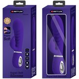 Pretty Love Prescott Red Super Soft Silicone Dual Vibrator Purple | Shoptok.si