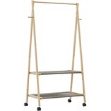  stojalo za oblačila s policami, 96x45,5x155,5 cm | Shoptok.si