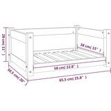  Krevet za pse boja meda 75 5x55 5x28 cm od masivne borovine | shoptok.hr