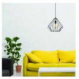 Opviq Črna viseča svetilka s kovinskim senčilom ø 37 cm Diamond – Cene
