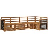  Sekcijska garnitura 4 pcs Prirodna Čvrsto drvo akacije | Eponuda.ba