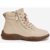 EVENTO Women's Ankle Boots Lined with Faux Fur Beige Ulverina | ePonuda.com