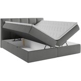 MID.YOU POSTELJA Z VZMETNICO 160 cm x 200 cm , les, tekstil, leseni material siva | Shoptok.si