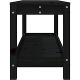 Vrtna klupa crna 108x35x45 cm od masivne borovine | shoptok.hr