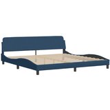  The Living Store Posteljni okvir brez vzmetnice moder 200x200 cm blago - Posteljni Okvir, (21526749) | Shoptok.si