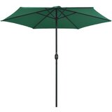  Vrtni suncobran s aluminijskim stupom 270 x 246 cm zeleni | Eponuda.com
