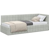  Kutni okvir kreveta Svijetlo siva 80 cm x 200 cm Baršun | shoptok.hr